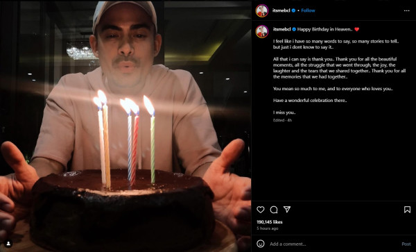 Peringati Ulang Tahun Ashraf Sinclair, BCL Ungkap Kerinduan