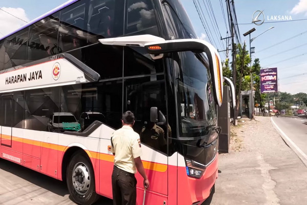 PO Harapan Jaya Luncurkan 11 Bus Baru Garapan Karoseri Laksana
