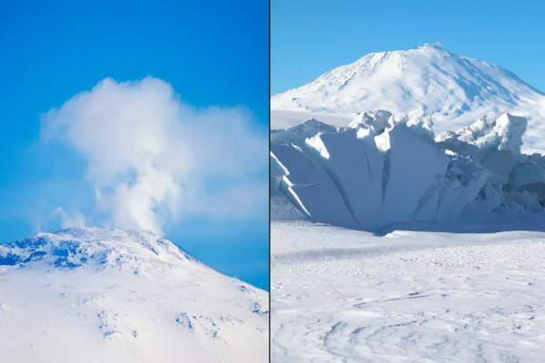 Ilmuwan Temukan Gunung Berapi Muntahkan Emas di Antartika