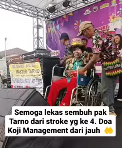 Miris! Pak Tarno Harus Main Sulap di Kursi Roda usai 4 Kali Terkena Stroke