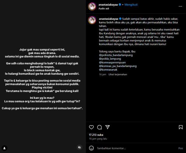 Pilu Anastasia Noor Widiastuti Jadi Korban KDRT dan Dijauhkan dari Anak