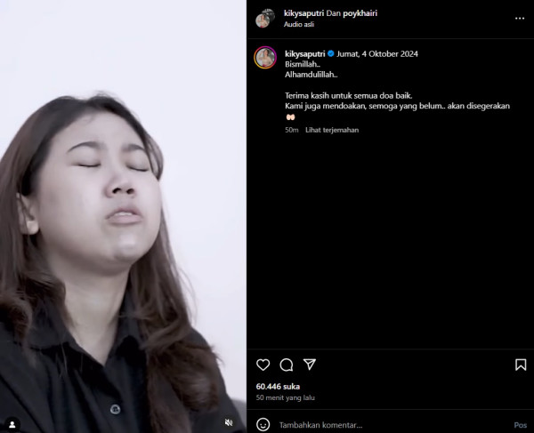 Kiky Saputri Hamil Anak Pertama: Semoga Kali Ini Tuhan Izinkan Menjagamu