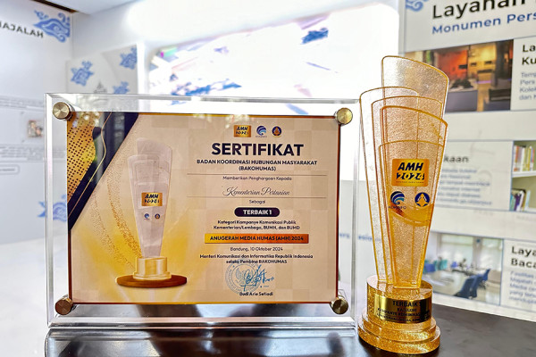 Gerak Cepat Atasi Kekeringan, Kementan Sabet Penghargaan Komunikasi Publik Terbaik di AMH 2024