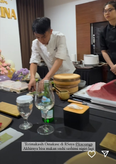 Wow! Harga Makan Privat Omakase seperti Erina Gudono Tembus Rp13 Juta