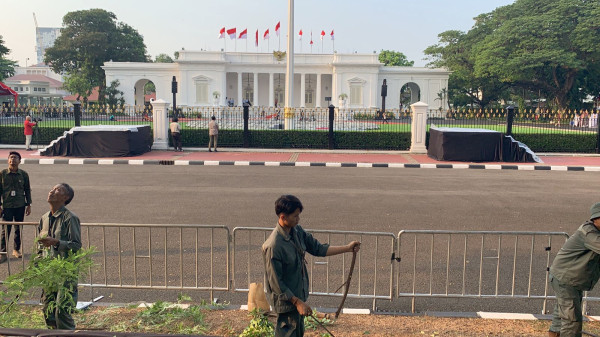 Istana Bersolek Jelang Pelantikan Prabowo-Gibran, Tamu Negara Terus Berdatangan