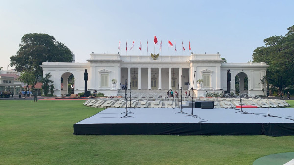 Istana Bersolek Jelang Pelantikan Prabowo-Gibran, Tamu Negara Terus Berdatangan