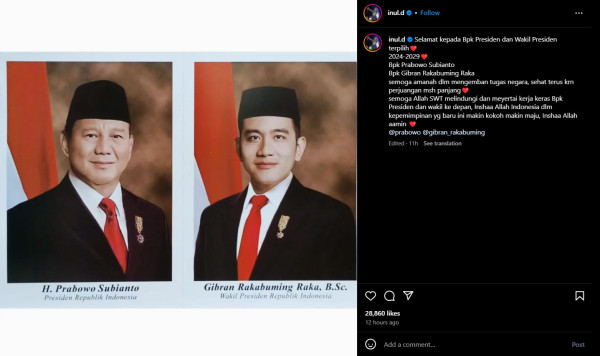 Prabowo-Gibran Dilantik, Inul Daratista Harap Indonesia Makin Maju dan Kokoh