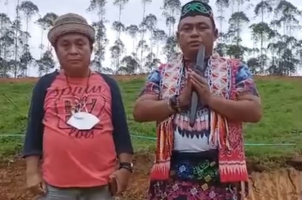 Tokoh Dayak Ini Klaim yang Berdoa Pertama Kali di Titik 0 IKN