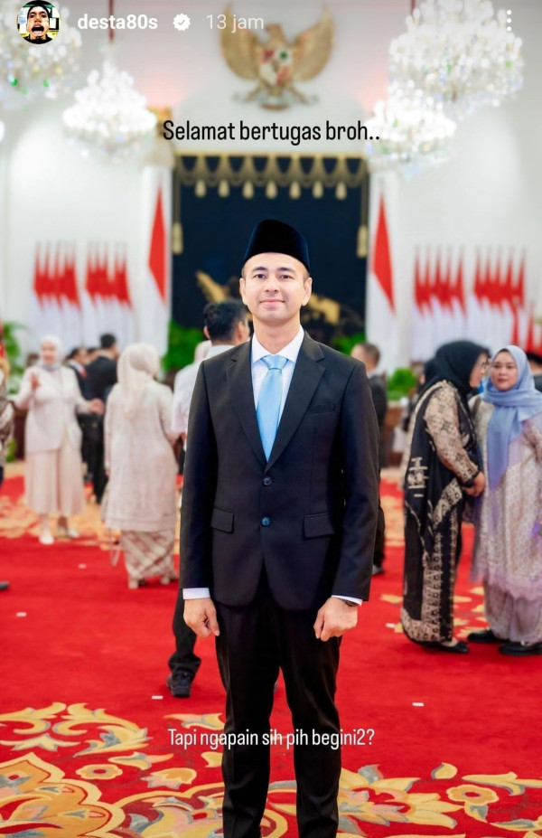 Desta Sentil Raffi Ahmad yang Dilantik Jadi Utusan Khusus Presiden: Ngapain Sih?