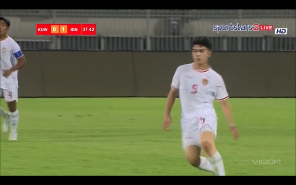 Gol Mathew Baker Bawa Timnas Indonesia U-17 Unggul atas Kuwait di Babak Pertama