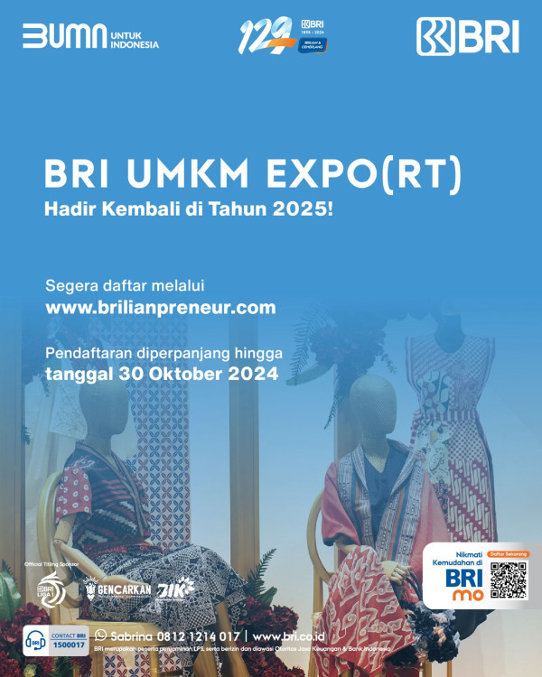 Ingin Bisnismu Masuk ke Pasar Global? Yuk, Daftar BRI UMKM EXPO(RT) 2025