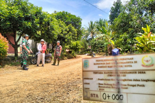Berkah TMMD ke-122, Mimpi Jalan Bagus di Bangko Barat Merangin Jadi Kenyataan