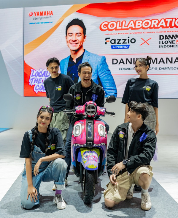 Gandeng Daniel Mananta, Yamaha Fazzio Hybrid Kolaborasi dengan Damn! I Love Indonesia