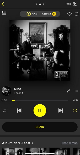 Nina dari Band FEAST Lampaui Bruno Mars, Peringkat 1 di TREBEL Chart Oktober 2024
