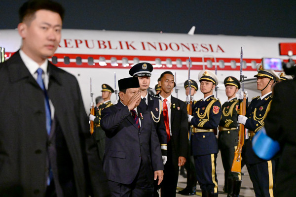 Prabowo Tiba di Beijing, Besok Bertemu Xi Jinping