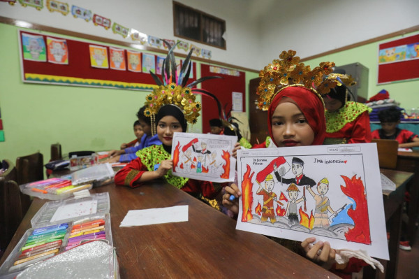 Keseruan MNC Peduli Gelar Lomba dan Pentas Seni di SDN Menteng 01