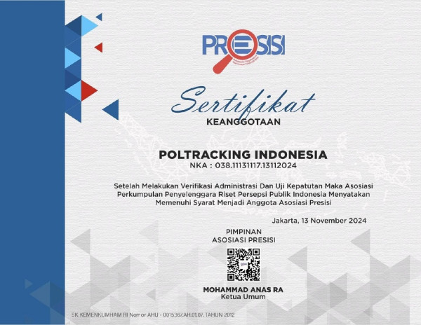 Poltracking Indonesia Resmi Gabung Asosiasi Lembaga Survei Presisi