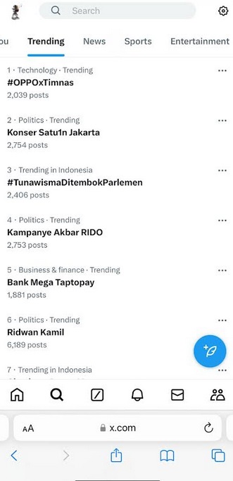 Konser Satu1n Jakarta Jadi Trending Topic, Netizen: Kampanye Akbar RIDO Bikin Merinding