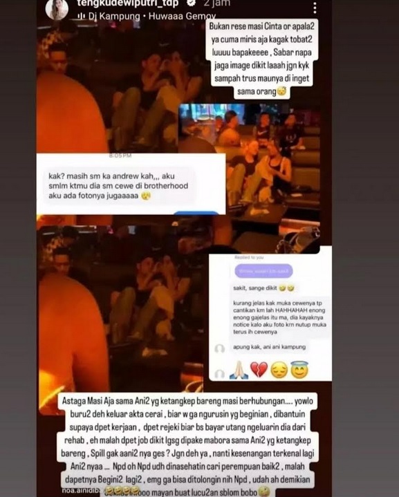 Andrew Andika Diduga Selingkuh Lagi, Tengku Dewi: Astaga Masih Aja Sama Ani-ani