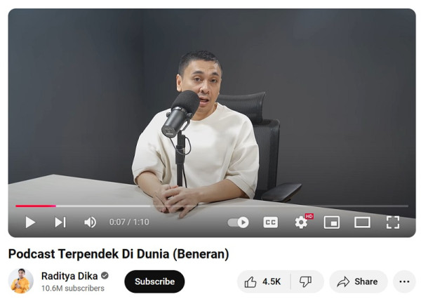 Mau Tahu Apa Itu YouTube Shopping Affiliate? Ini Kata Raditya Dika