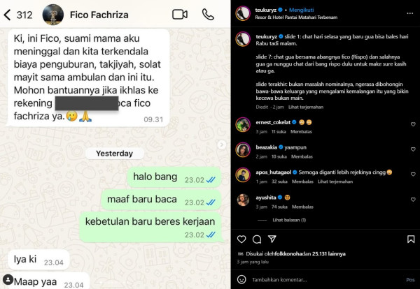 Teuku Ryzki dan Aurel Hermansyah Diduga Ditipu Fico Fachriza, Pinjam Uang Alasan Ayah Meninggal
