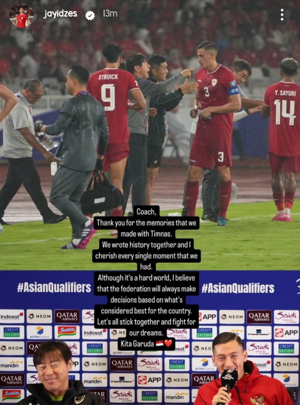 Beragam Reaksi Pemain Timnas Indonesia usai Shin Tae-yong Dipecat