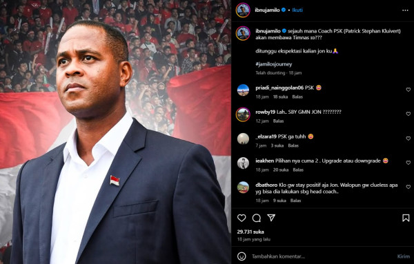 Patrick Kluivert Jadi Pelatih Timnas Indonesia, Ibnu Jamil: Coach PSK!