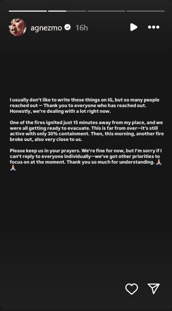 Kebakaran Los Angeles Dekat dari Rumah Agnez Mo, Begini Kondisinya