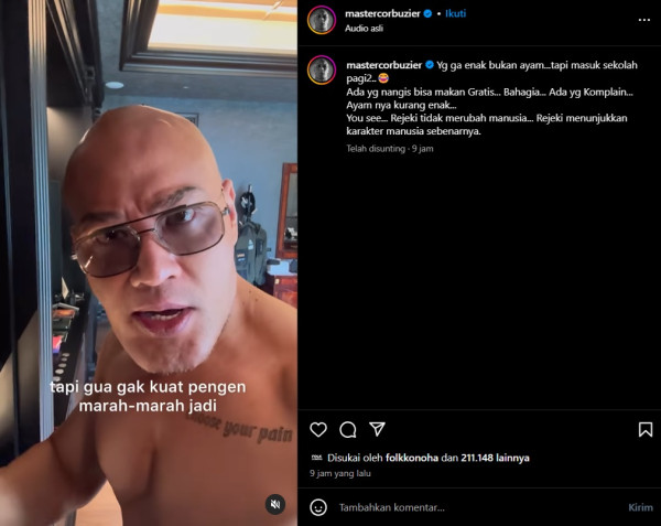 Deddy Corbuzier Sentil Anak Sekolah yang Sebut Ayam MBG Tak Enak: Sekaya Apa Ente?