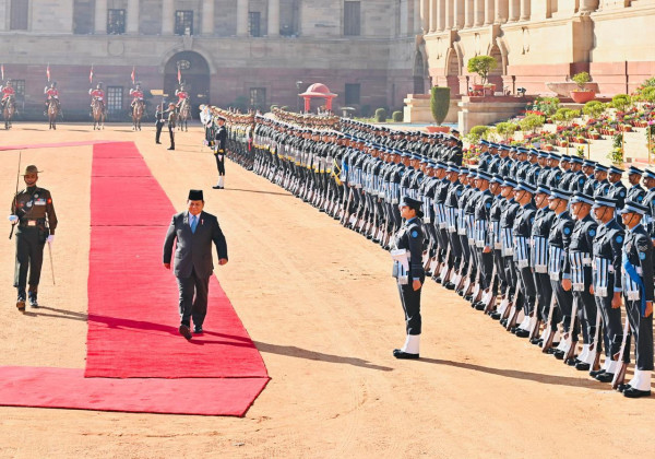 Disambut Upacara Kenegaraan di Rashtrapati Bhavan, Prabowo: Kami Tak Akan Pernah Melupakan Bantuan India