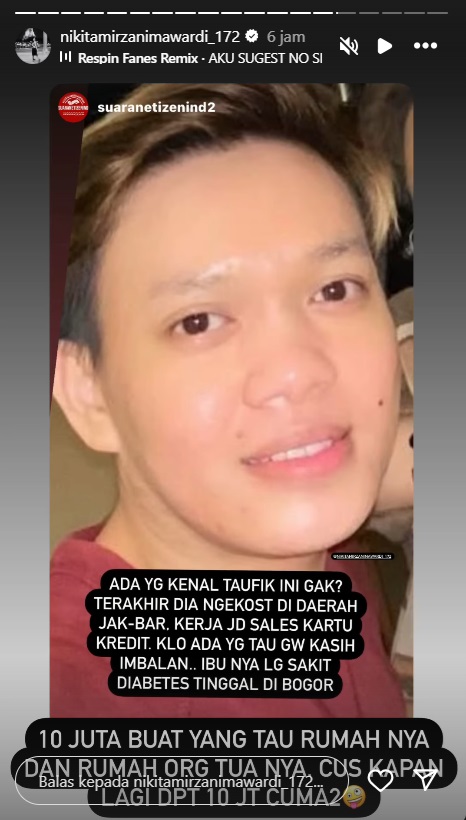Nikita Mirzani Gelar Sayembara Berhadiah Rp10 Juta, Tantang Netizen Temukan Seseorang