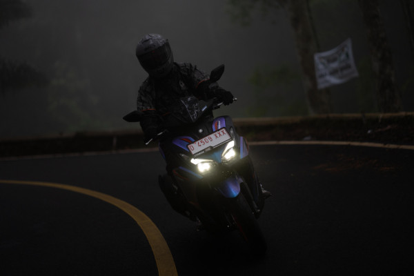 Menikmati Fitur Turbo Y-Shift di Yamaha Aerox Alpha Turbo di Rute Bandung-Ranca Bali