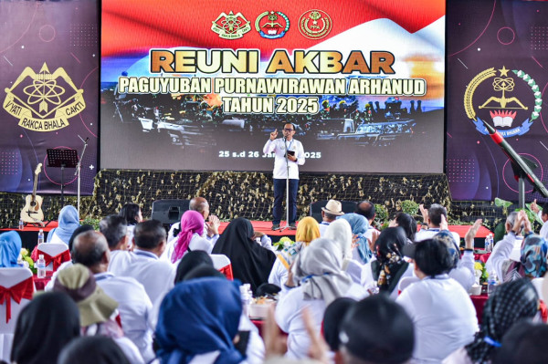 Kemeriahan Reuni Akbar Paguyuban Purnawirawan Arhanud di Batu Jawa Timur