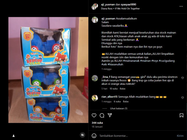 Aktor Aji Yusman Banting Setir Jualan ATK dan Mainan demi Pengobatan Anak