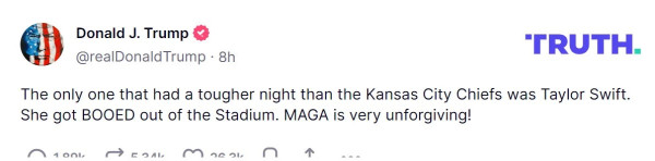 Donald Trump Ledek Taylor Swift usai Disoraki di Super Bowl: Ia Dicemooh Keluar Stadion