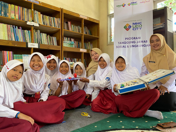 Antusias Siswa SDN Pangarakan 01 Ikuti Literasi MNC Land dan MNC Peduli