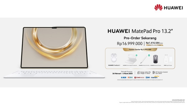 Pre-Order Sekarang! HUAWEI MatePad Pro 13.2 Tablet Flagship dengan Pengalaman Lebih dari Laptop Resmi Hadir