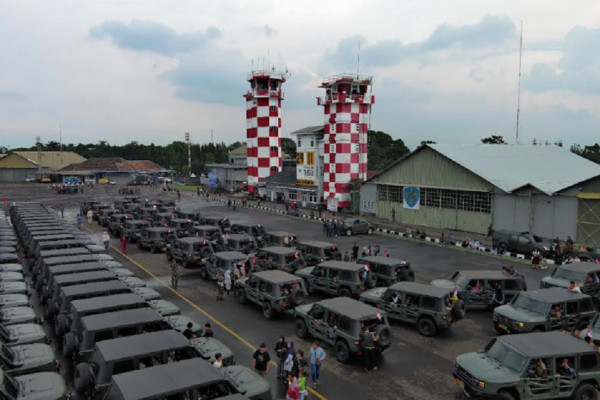Penampakan Kirab Maung MV3 di Lanud Husein Sastranegara hingga Gedung Sate
