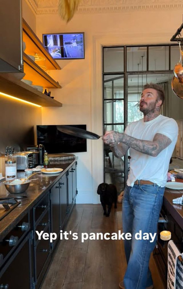 David Beckham Pamerkan Keahlian Membuat Pancake, Sindir Meghan Markle?