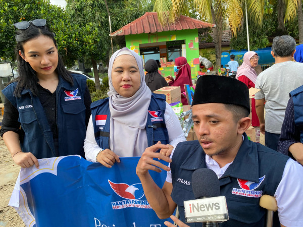 Partai Perindo Bantu Korban Banjir Bekasi, Salurkan 8.000 Liter Air Bersih