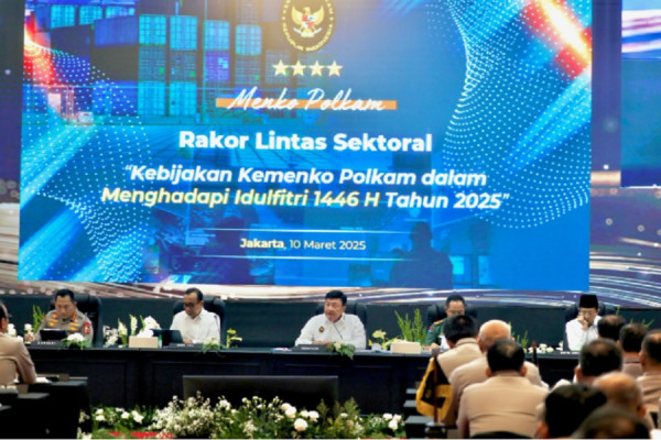 Gelar Rakor, Menko Polkam Pastikan Kesiapan Pengamanan Mudik dan Idulfitri 1446