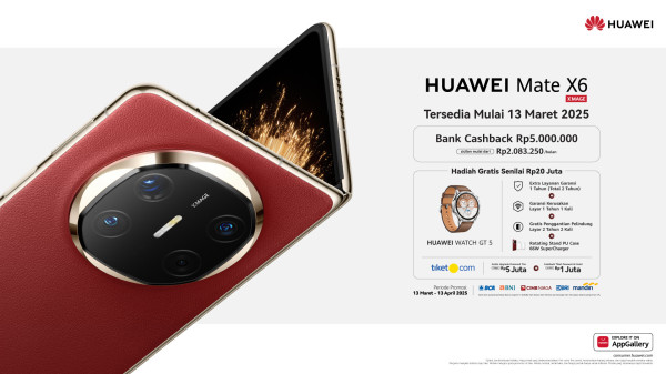 Resmi Hadir di Indonesia, HUAWEI Mate X6 Miliki Body Ramping, Tangguh, dan Makin Multitasking