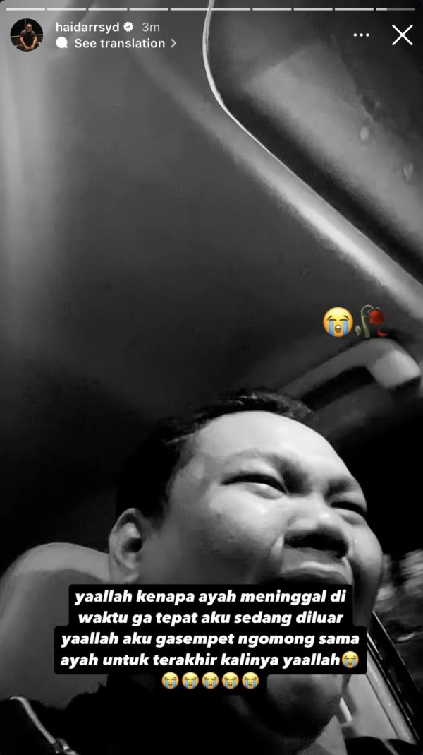 Tangis Haru Anak Mat Solar Tak Berada di Samping Ayahnya saat Meninggal