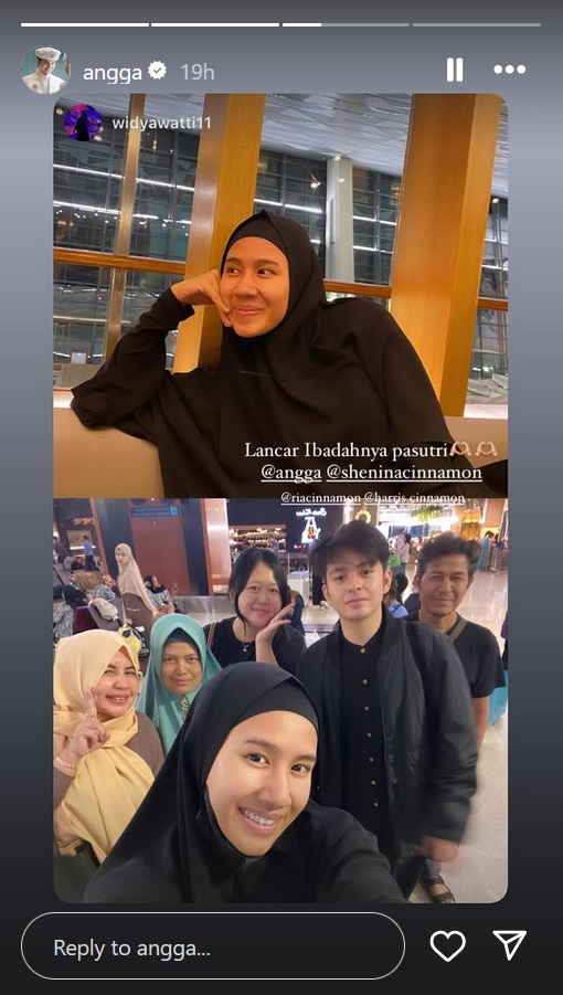 Angga Yunanda dan Shenina Cinnamon Nikmati Umrah di Akhir Ramadan
