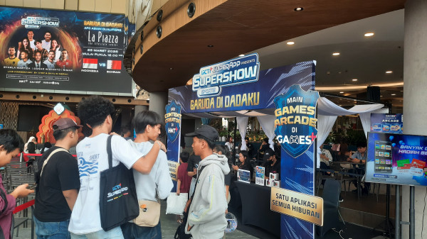 RCTI+ Gelar Nobar Timnas Indonesia vs Bahrain di La Piazza, Suporter Mulai Padati Lokasi