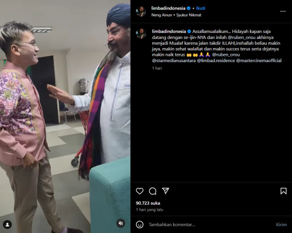 Master Limbad Umumkan Ruben Onsu Mualaf: Bangga Tambah Saudara Muslim