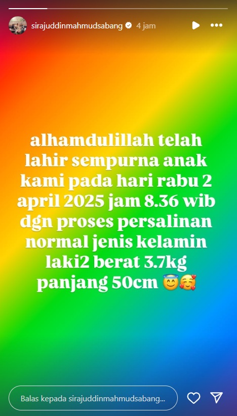 Zaskia Gotik Melahirkan Anak Ketiga Berjenis Kelamin Laki-laki
