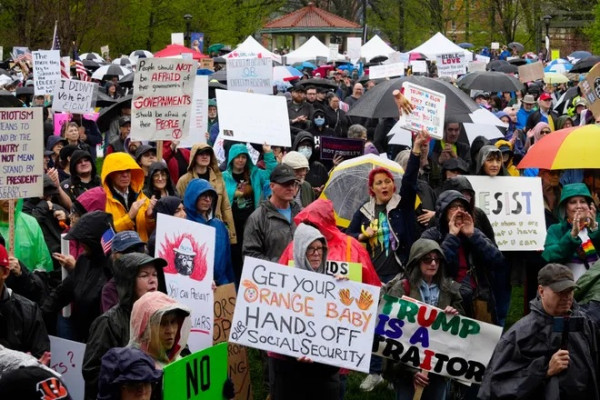 Penampakan Demo Besar di Amerika Serikat Menentang Trump, Diikuti 250.000 Orang