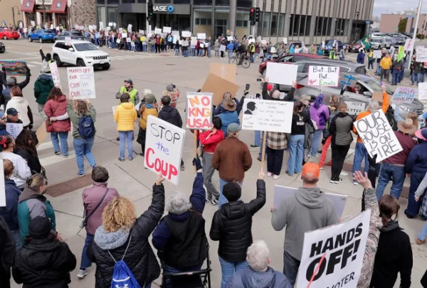 Penampakan Demo Besar di Amerika Serikat Menentang Trump, Diikuti 250.000 Orang