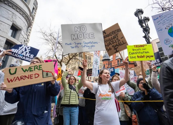 Penampakan Demo Besar di Amerika Serikat Menentang Trump, Diikuti 250.000 Orang